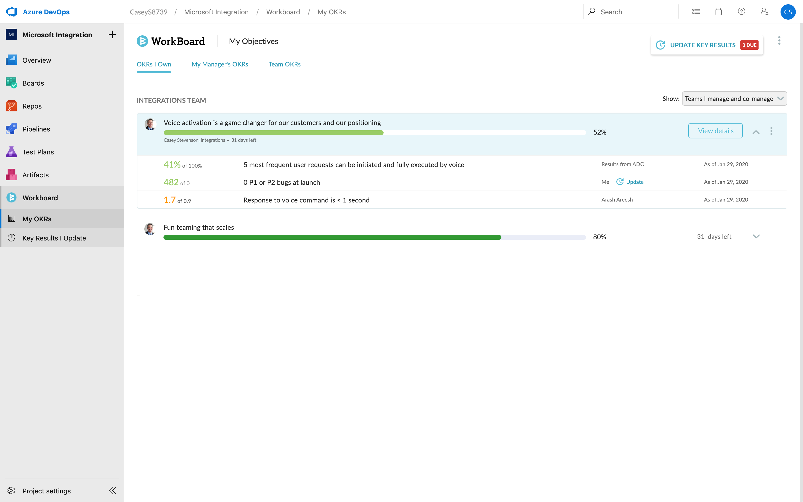 AI-enabled OKR Tool